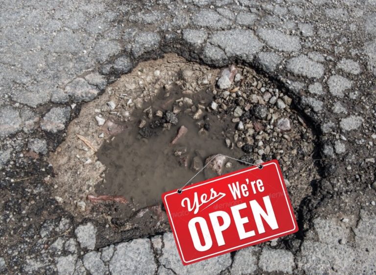 Despite Coronavirus Threat, Barnes Crossing Potholes Will Remain Open