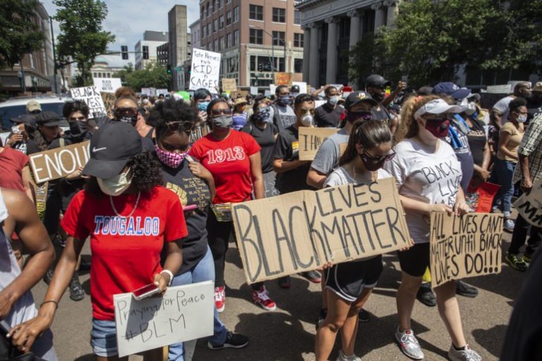 ‘If Mississippi is ready for change, then everybody is’: Historic crowd of thousands packs streets of Jackson to protest racial inequities