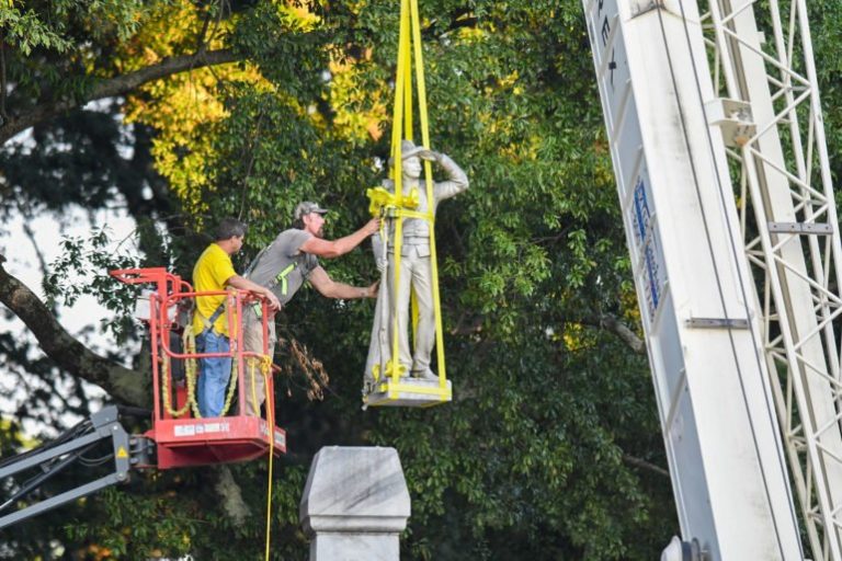 Crews move Confederate monument at University of Mississippi after years of student activism