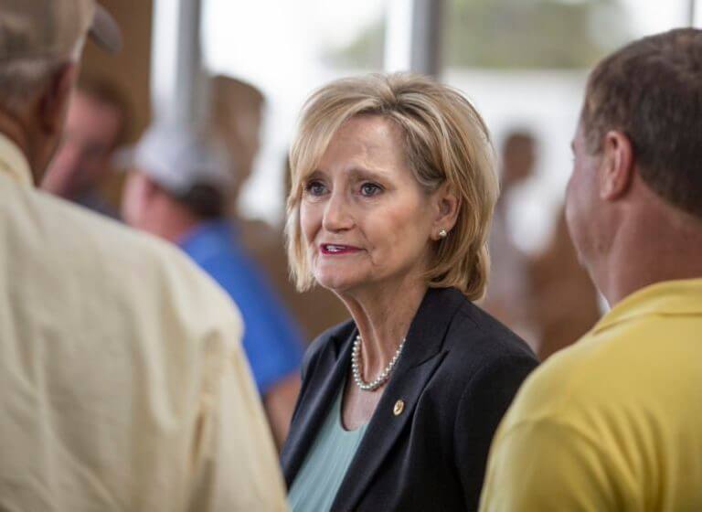 Up in the polls during pandemic, Sen. Cindy Hyde-Smith’s campaign lays low