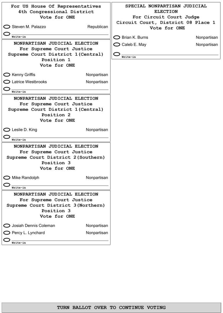 daily journal tupelo ms sample ballot august 2019