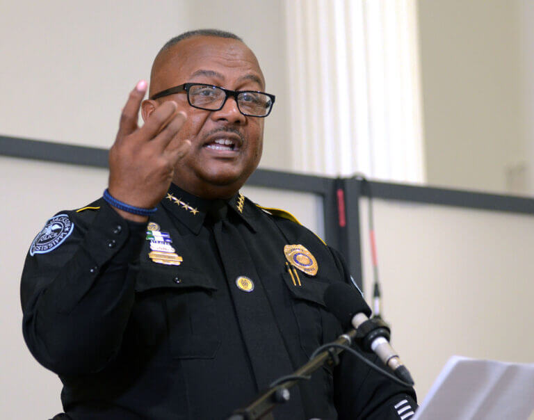 ‘You’re not going to be able to do that anymore’: Jackson police chief visits food kitchen to discuss new public sleeping, panhandling laws