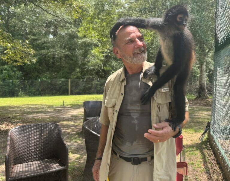 A monkey sanctuary in south Mississippi helps veterans with PTSD find peace